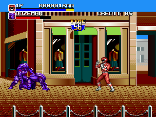 Gameplay of Mighty Morphin Power Rangers - The Movie