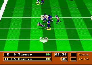Gameplay of Mike Ditka Power Football