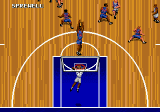 Gameplay of NBA Action '95 Starring David Robinson