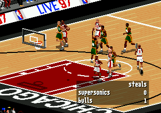 Gameplay of NBA Live 97