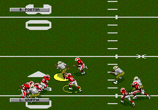 Gameplay of NFL Football '94 Starring Joe Montana