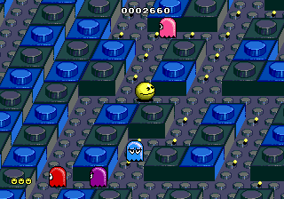 Gameplay of Pac-Mania