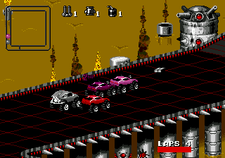 Gameplay of Rock n' Roll Racing