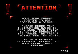 Gameplay of Sega Channel