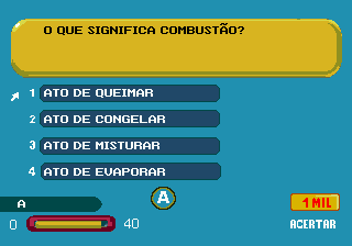 Gameplay of Show do Milhao