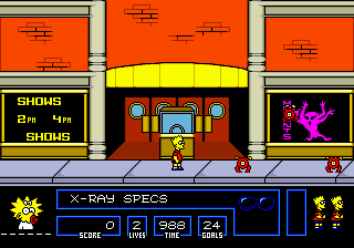 Gameplay of The Simpsons - Bart vs. the Space Mutants