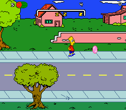 Gameplay of The Simpsons - Bart's Nightmare