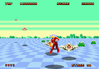 Gameplay of Space Harrier II