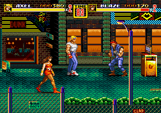 Gameplay of Streets of Rage 2