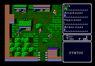 Gameplay of Super Hydlide
