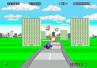Gameplay of Super Thunder Blade