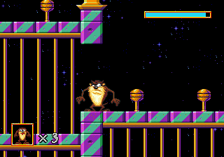 Gameplay of Taz in Escape from Mars