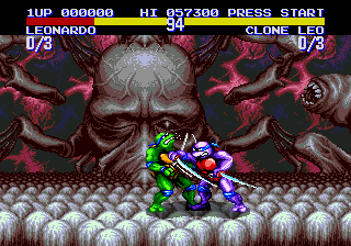 Gameplay of Teenage Mutant Ninja Turtles - Tournament Fighters