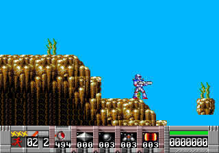 Gameplay of Turrican