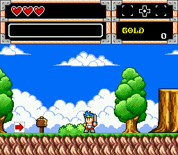 Gameplay of Wonder Boy in Monster World