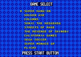 Title screen of 10 Super Jogos