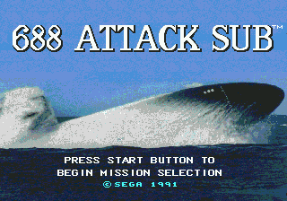 Title screen of 688 Attack Sub