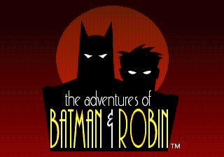 Title screen of The Adventures of Batman & Robin