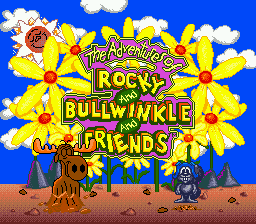 Title screen of The Adventures of Rocky and Bullwinkle and Friends