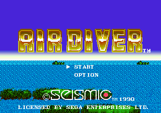 Title screen of Air Diver