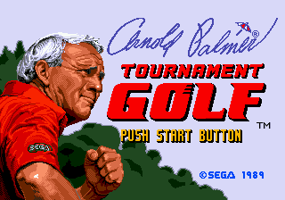 Title screen of Arnold Palmer Tournament Golf