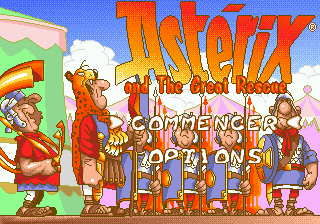 Title screen of Asterix and the Great Rescue