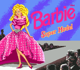 Title screen of Barbie Super Model