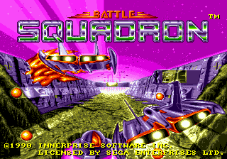 Title screen of Battle Squadron