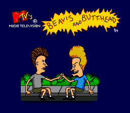 Title screen of Beavis and Butt-Head