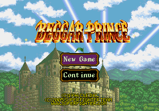 Title screen of The hash data is from the first printing of this game