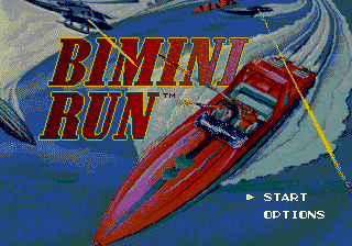 Title screen of Bimini Run
