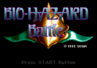 Title screen of Bio Hazard Battle