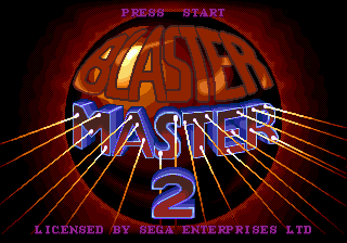 Title screen of Blaster Master 2