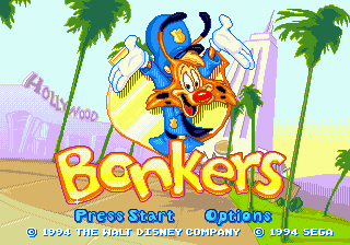 Title screen of Bonkers
