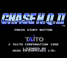 Title screen of Chase H.Q. II