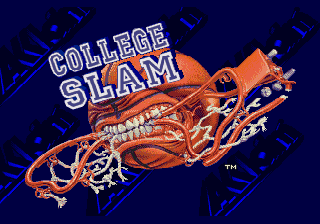 Title screen of College Slam