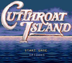 Title screen of CutThroat Island