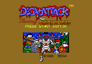 Title screen of DEcapAttack
