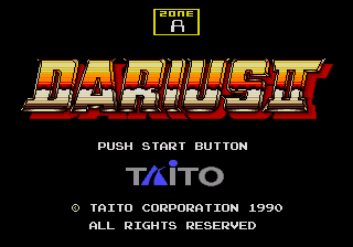 Title screen of Darius II