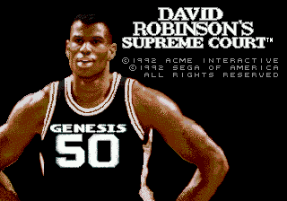 Title screen of David Robinson's Supreme Court