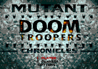 Title screen of Doom Troopers