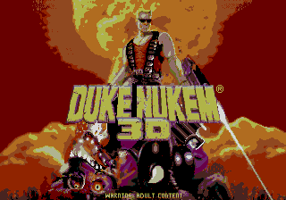 Title screen of Duke Nukem 3D
