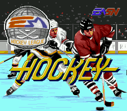 Title screen of NHL Hockey
