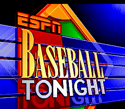 Title screen of ESPN Baseball Tonight