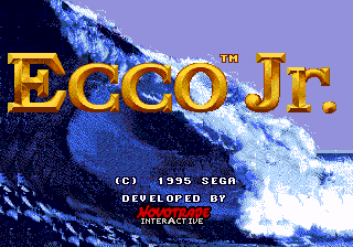 Title screen of Ecco Jr.