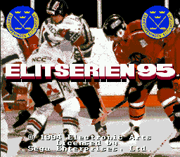 Title screen of Elitserien 95