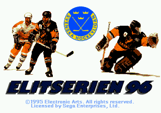 Title screen of Elitserien 96
