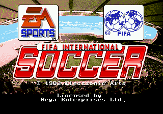 Title screen of FIFA International Soccer