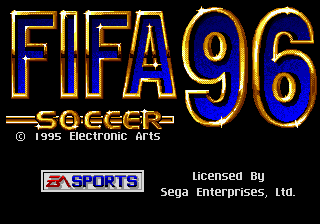 Title screen of FIFA Soccer 96