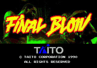 Title screen of Final Blow